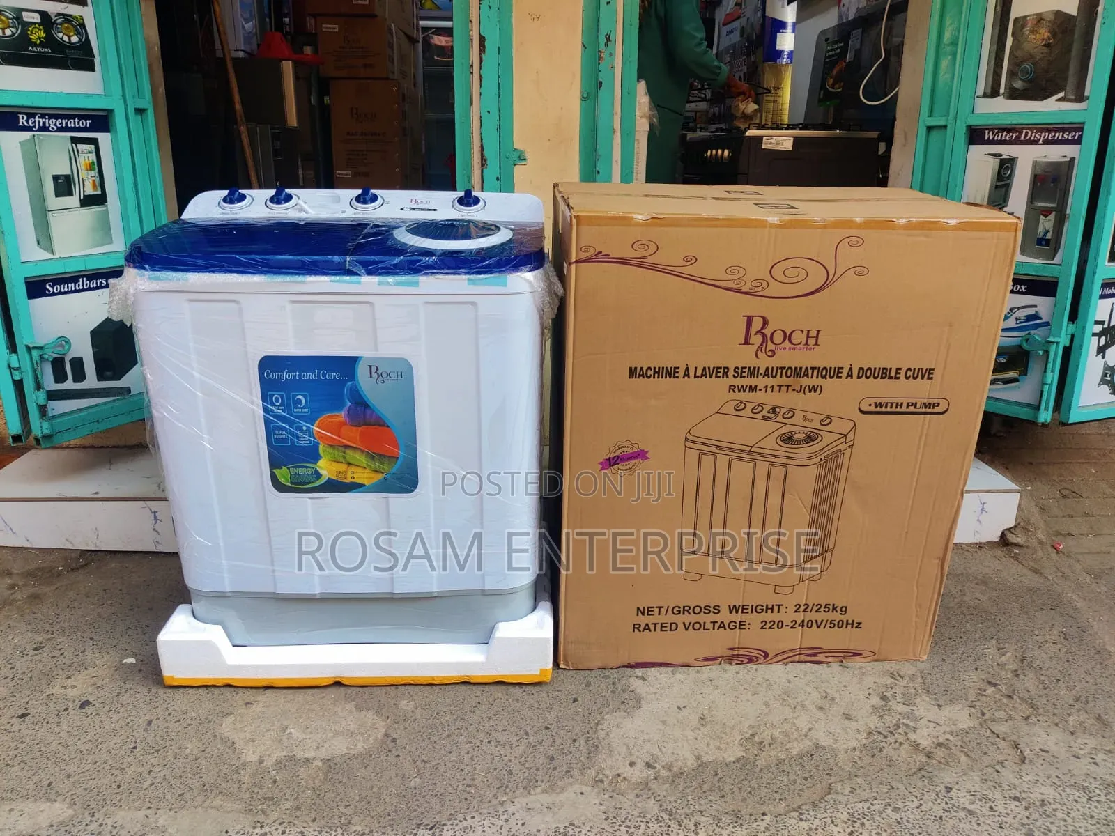 Roch Twin Tub Washing Machine 11KG