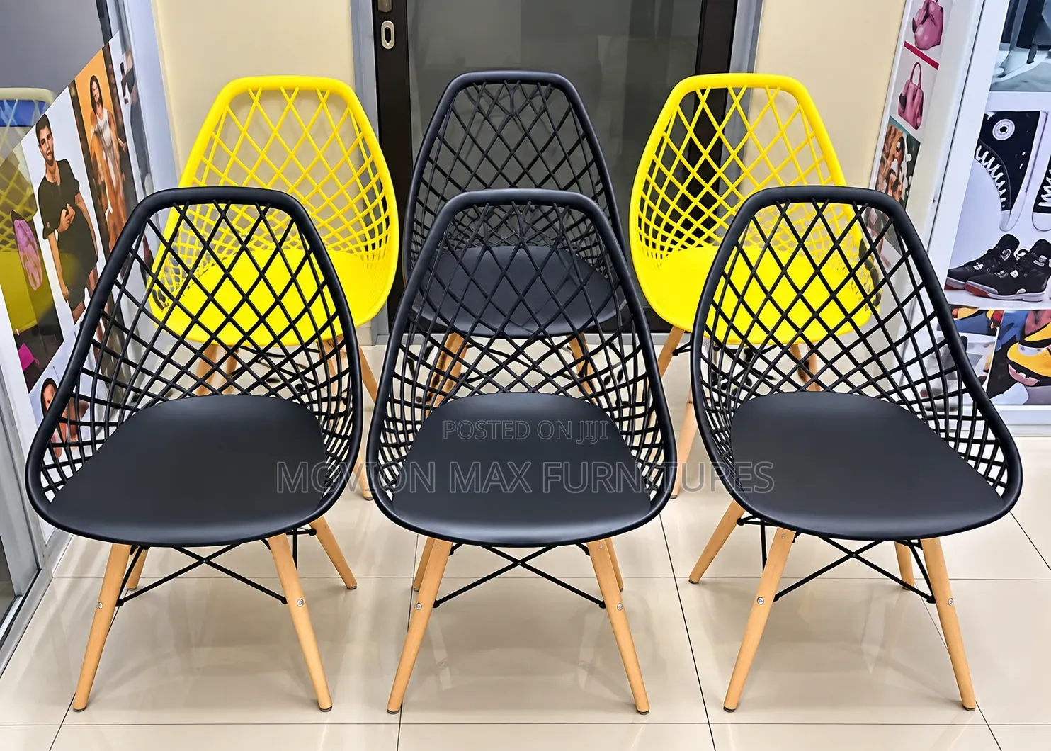 Modern Diamond Mesh Dining Chairs – Black & Yellow
Refine the Dining