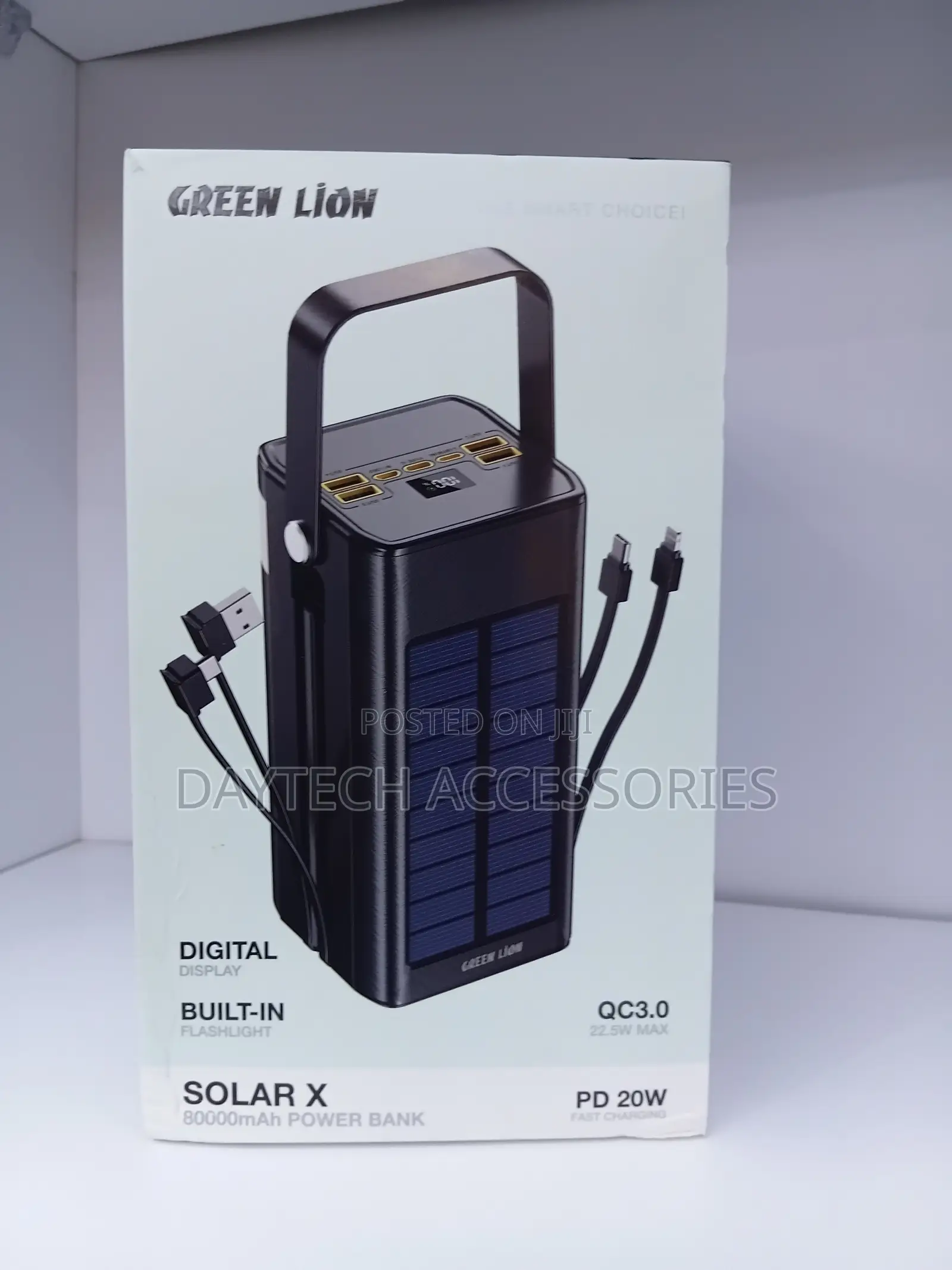 The Green Lion Solar X 80000mAh Power Bank,