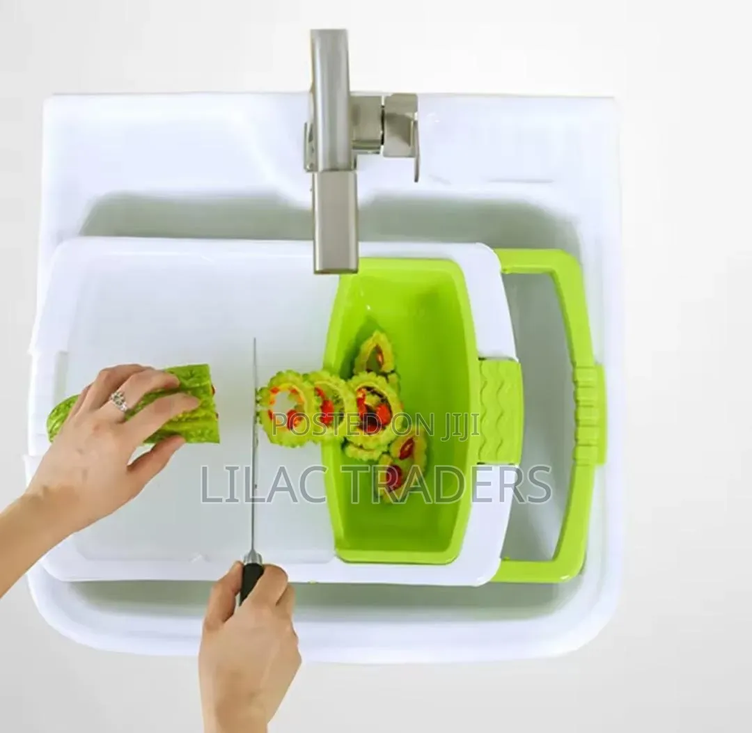* 3 in 1 Multifunctional Over the Sink Kitchen Cutting Board Alp