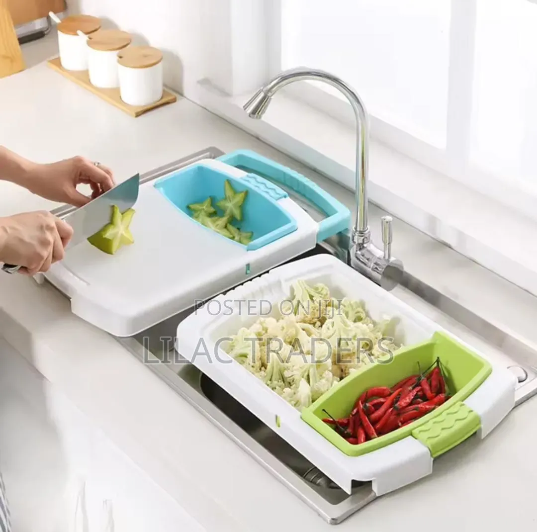 * 3 in 1 Multifunctional Over the Sink Kitchen Cutting Board Alp