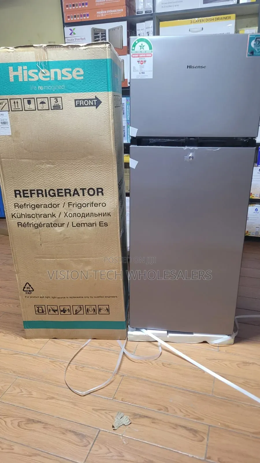 Hisense 205L Double Door Refrigerator Model: REF205DR