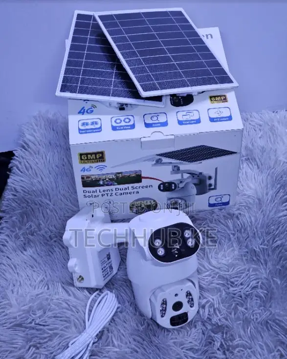 4g Solar CCTV Outdoor Security Camera Ubox Dual Lens Night Vision