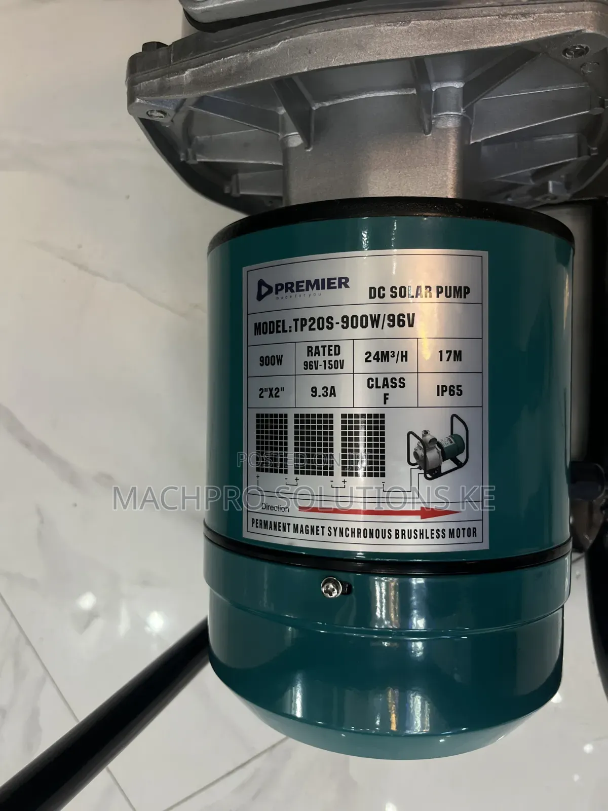 Premier 900W DC Solar Irrigation Water Pump
