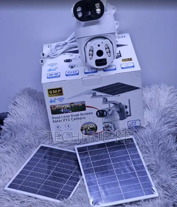UBOX Dual Solar 6MP Security Camera Outdoor Waterproof Night Vision