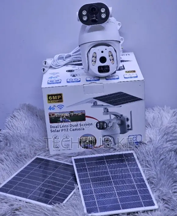 Solar PTZ Camera Ubox 4g Dual Lens With Night Vision Waterproof