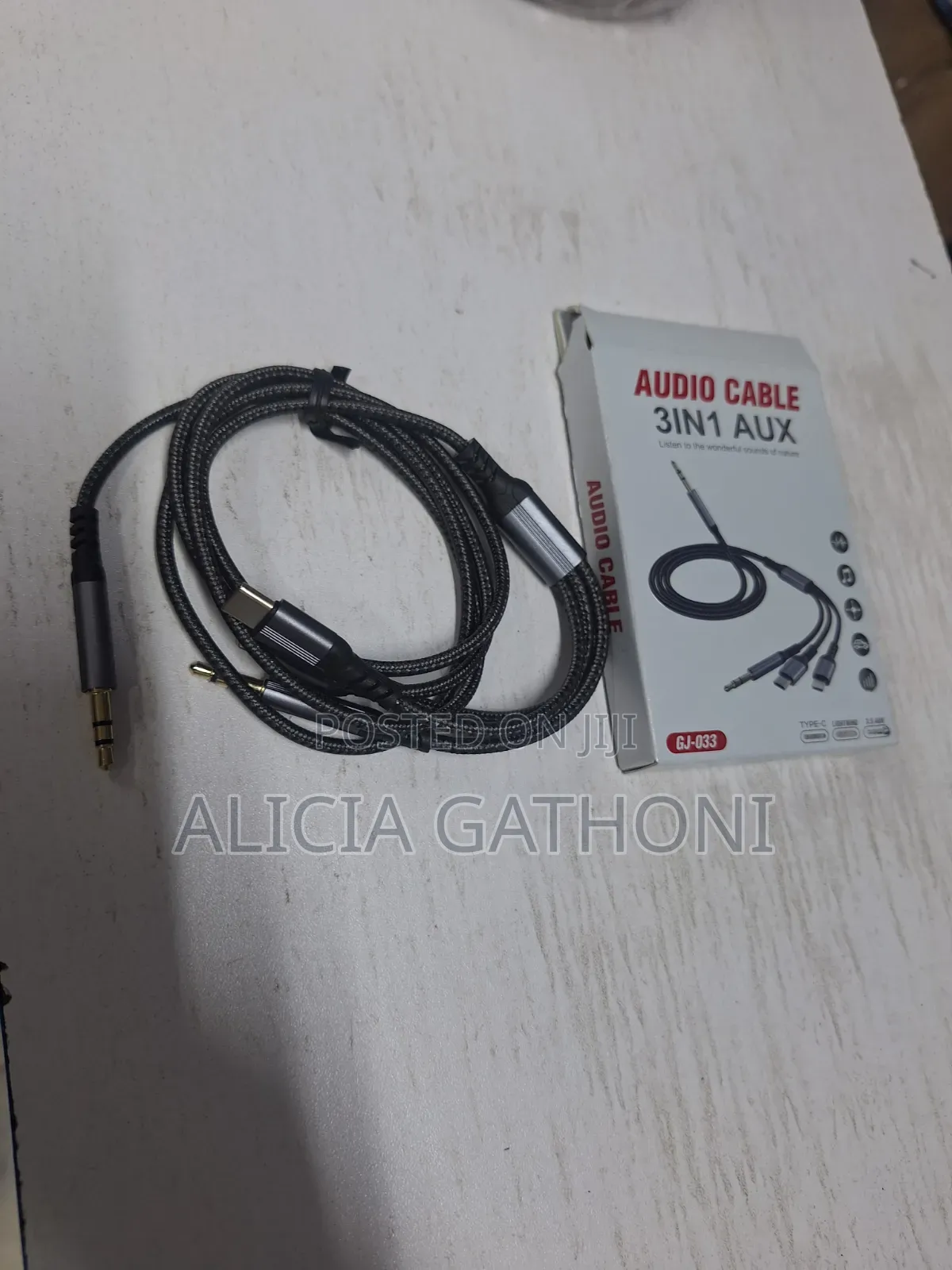 3IN1 3.5 Aux to 3.5mm/Ios/Type C Cable