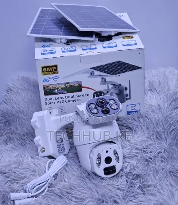 Solar Powered 6MP PTZ Camera Wireless 4G Outdoor UBOX Camera
