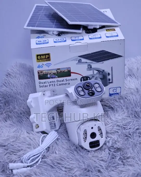 Dual-Lens 4g Solar CCTV Security Camera With Viewing Real-Time Alerts