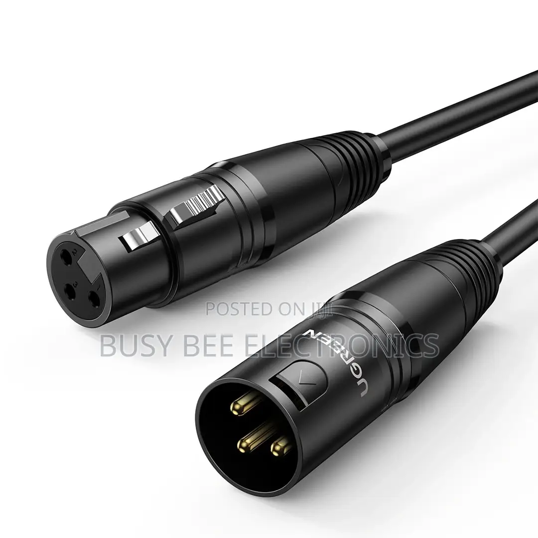 XLR Cables 3ft 6 Pack, XLR Microphone Cable, 3-Pin Professional Male T