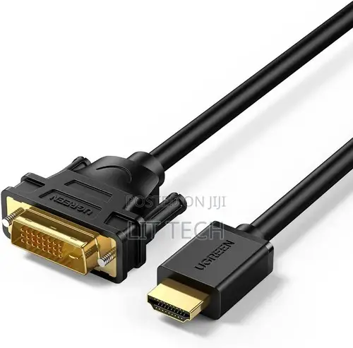 UGREEN HD106 HDMI Male to DVI-D (24+1)Male Bi-Directional 2K Cable 1m.