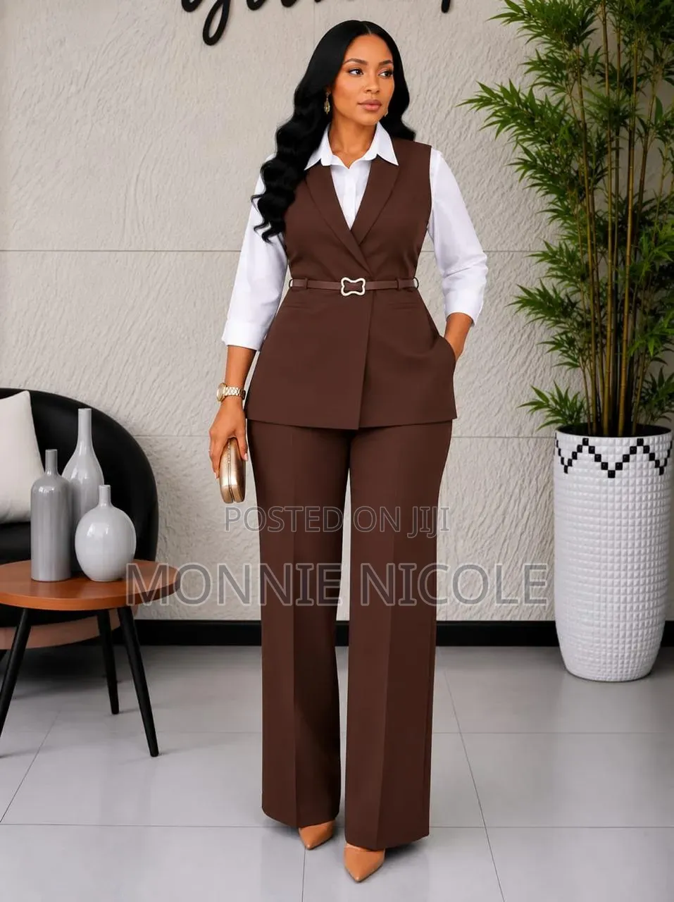 Classy Versatile Ladies Trouser Suit (Casual/Office).