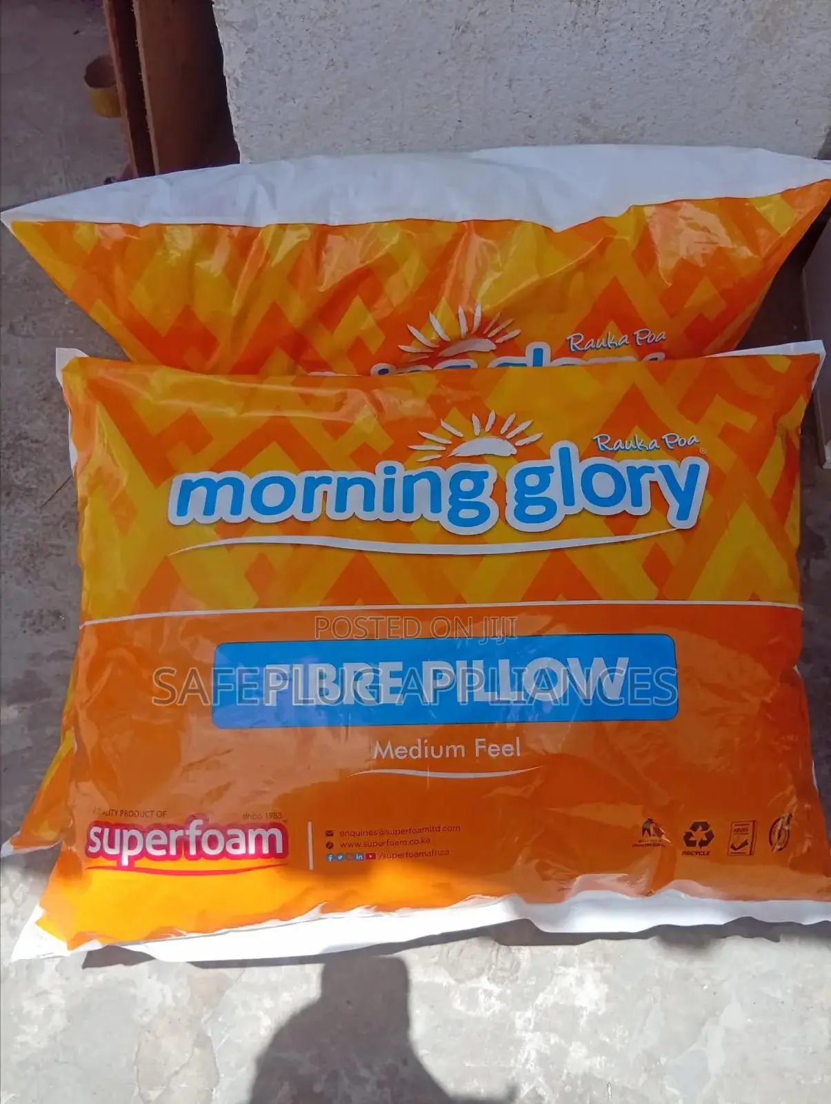 Superfoam Morning Glory Soft Fibre Sleeping Pillow