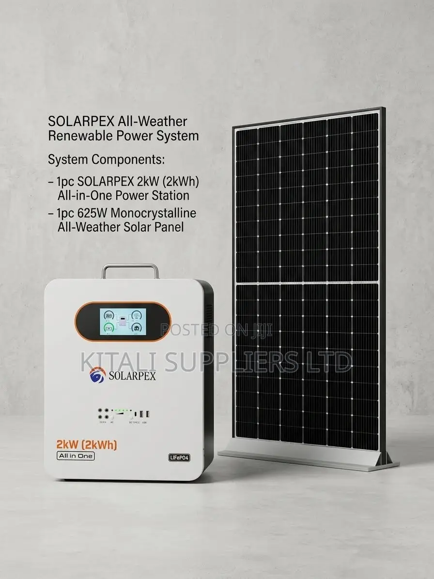 (2kWh) All-in-One Power Station With 625W Monocrystalline