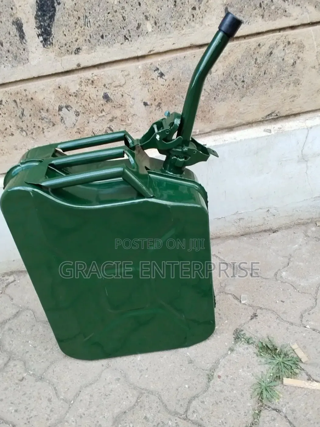 20L Metallic Jerry Can, Jerrican With Nozzle Sprout