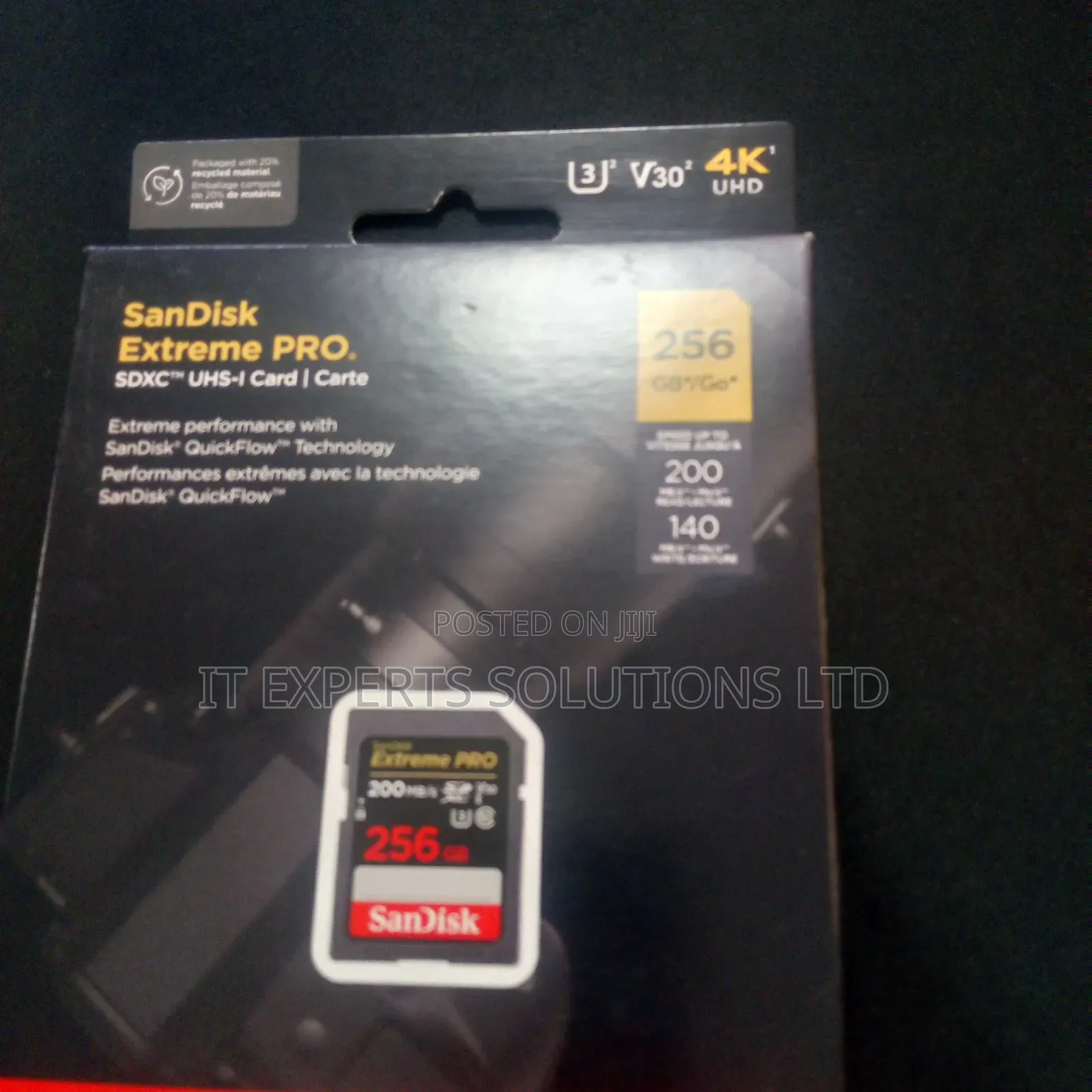 Sandisk Extreme Pro 256gb SD Card