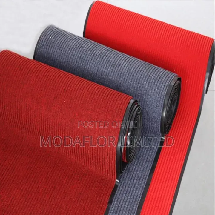 Heavy Duty Ribbed Entrance Mat 80x120cm 10mm