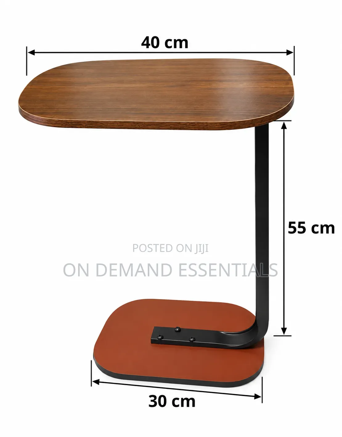 Modern C-Shaped Side Table