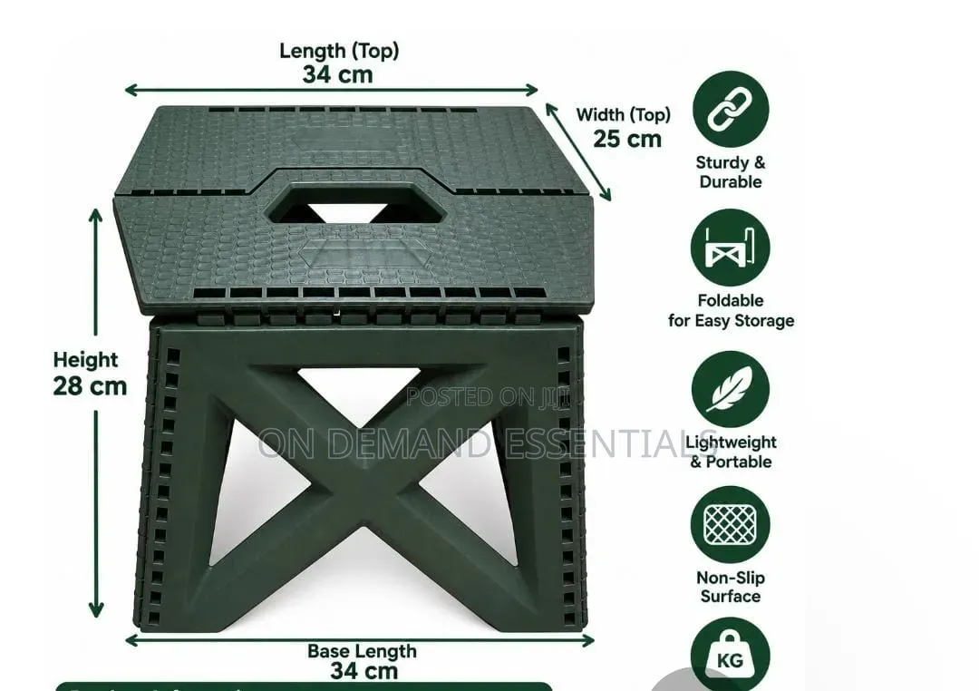 Foldable Folding Stool Strong and Durable Plastic