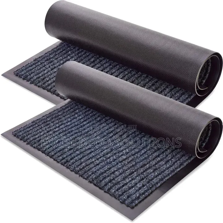 Ribbed Carpet Dirt Trapper Mat 80x120cm 10mm Entrance