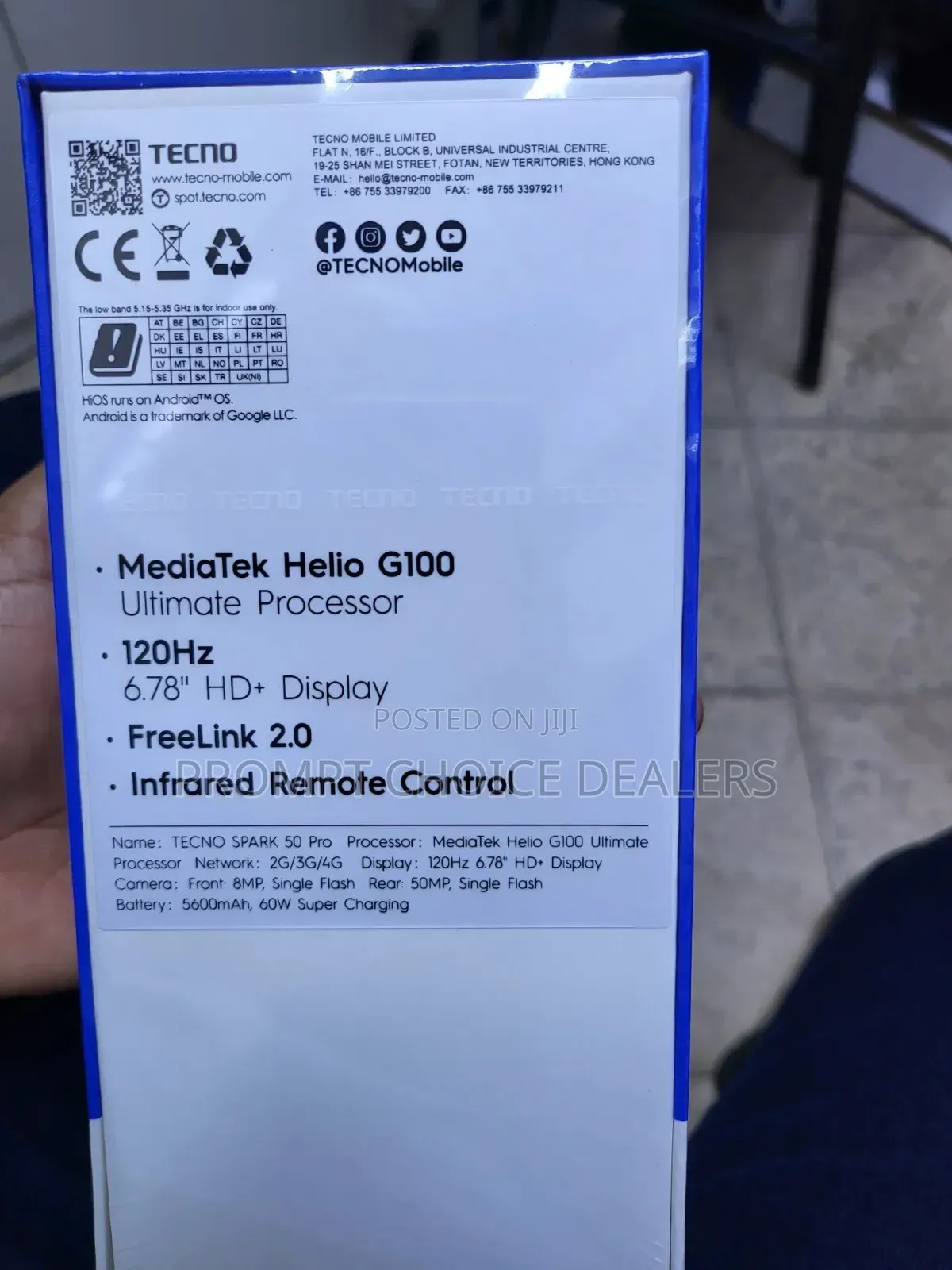 New Tecno Spark 50 Pro 256 GB Black