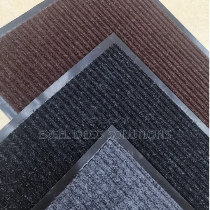 Ribbed Carpet Entrance Runner Mat 80x120cm 10mm