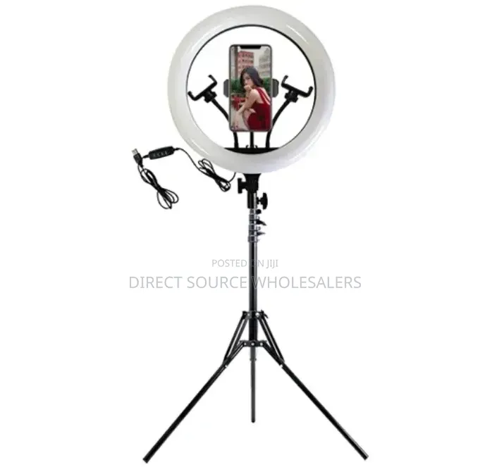 18 Inches Ringlight With an Extendable Tripod Stand Up to 2m Higher