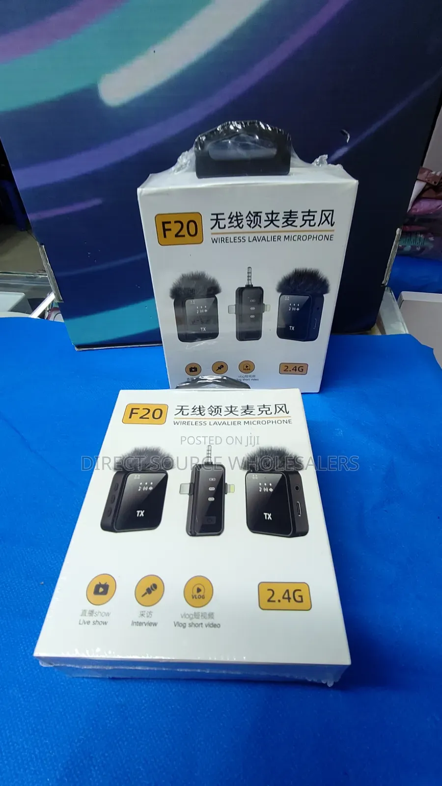 F20 Wireless Lavalier Microphone 2.4G for Phone & Camera