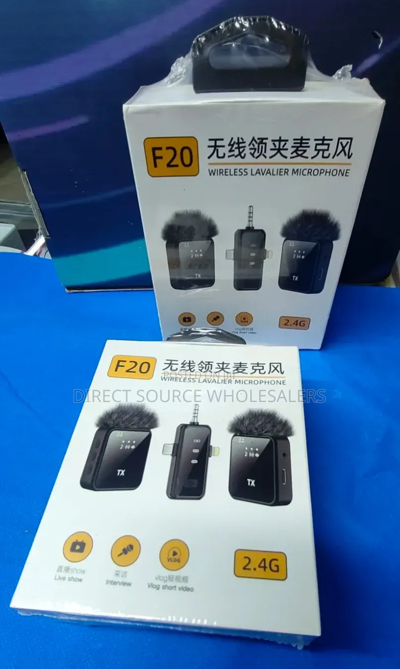 2.4G F20 Wireless Lavalier Mic for Vloggers & Creators