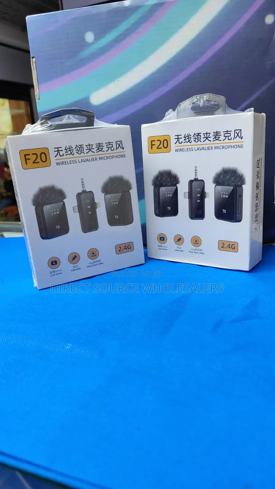 F20 Portable Wireless Microphone Kit for Mobile Recording