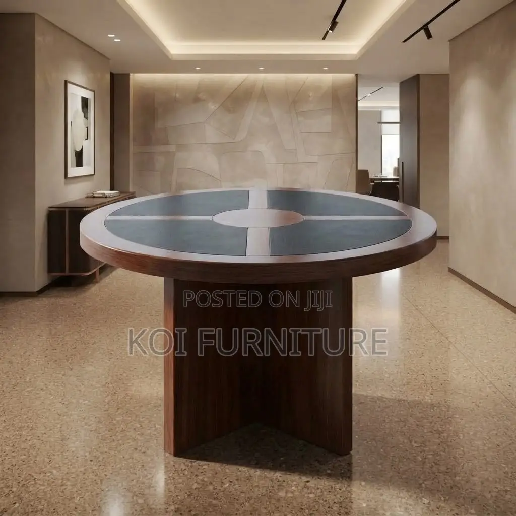 Boardroom Table; 120CM Round Executive Mahogany Boardroom Tables