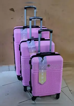 3-Piece Fibre Suitcase Set With 360° Spinner Wheels