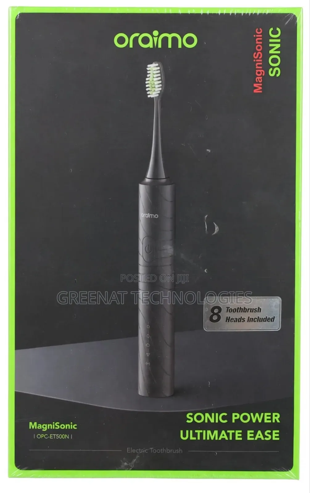 Oraimo MagniSonic OPC-ET500N Electric Toothbrush 8 Heads Included