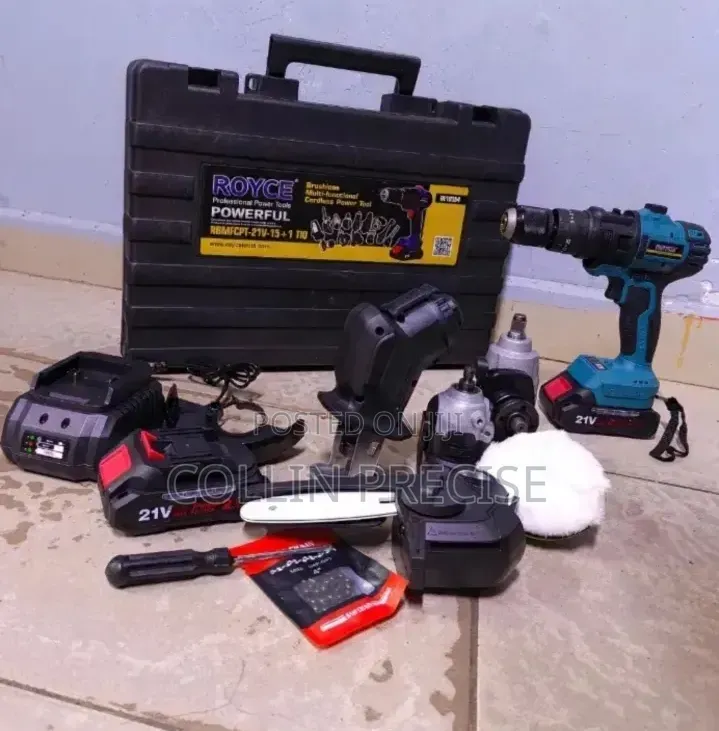 Royce 21V 6-in-1 Brushless Cordless Tool Set