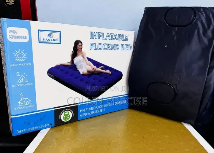 Inflatable Flocked Bed – 4×6 Ft* 
*Without Pump*