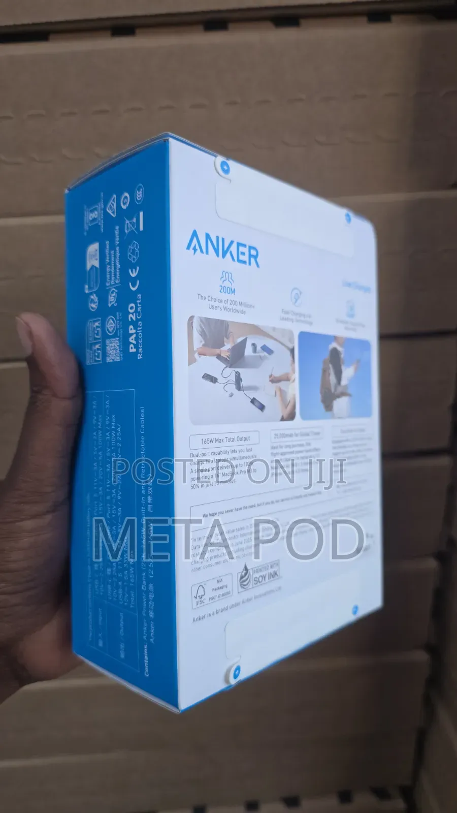 Anker Power Bank 25000mAh 165W With Dual Built-in USB-C Cables