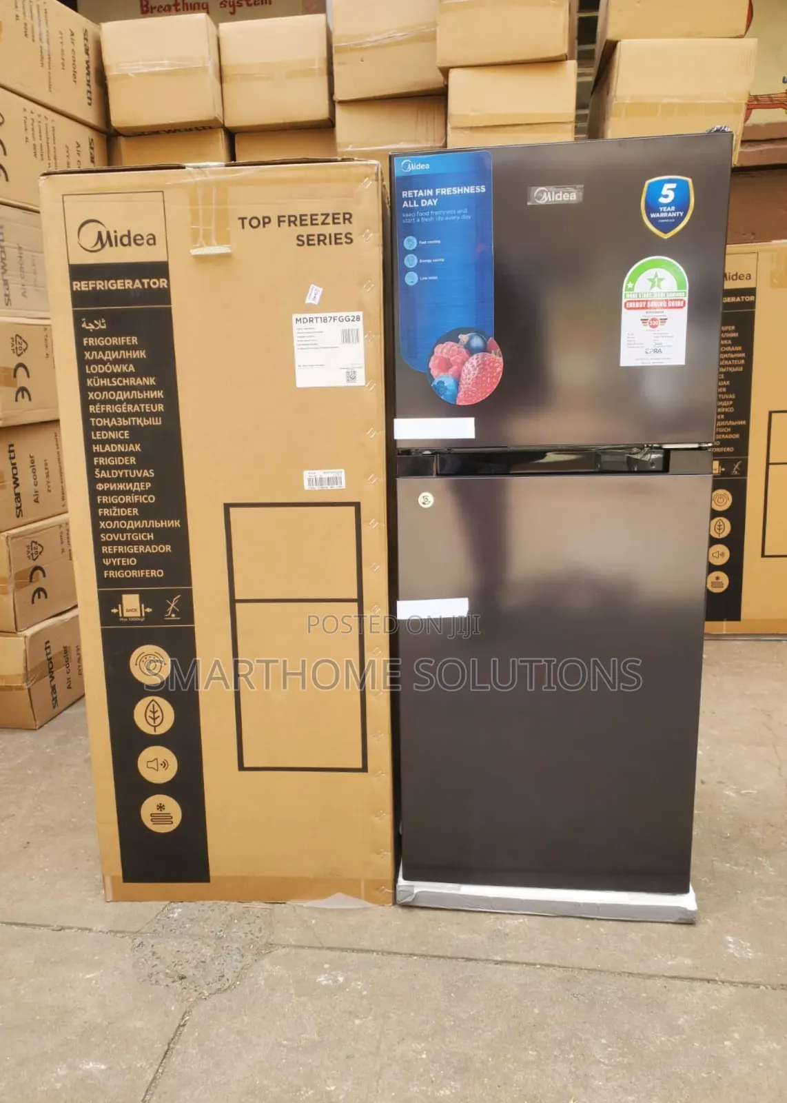 Midea 128 Litres Double Door Refrigerator