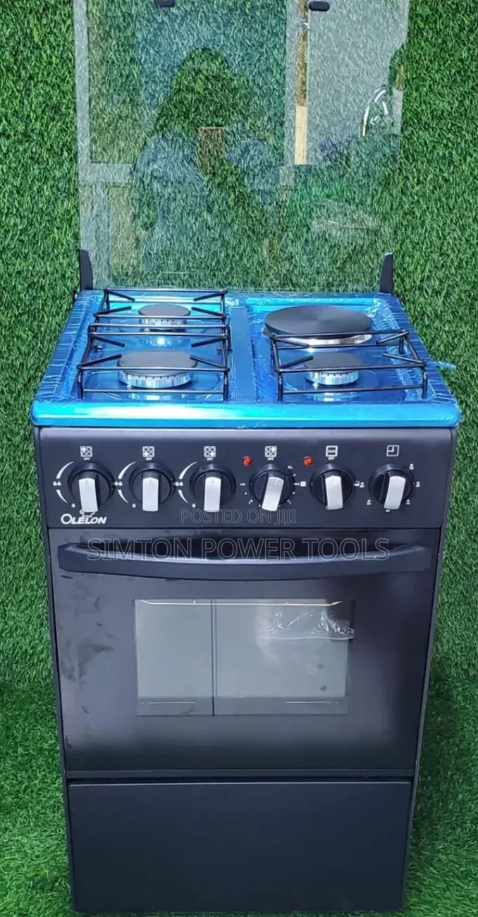 OLELON 50x55 Cm 3+1 Standing Cooker With Electric Oven.
