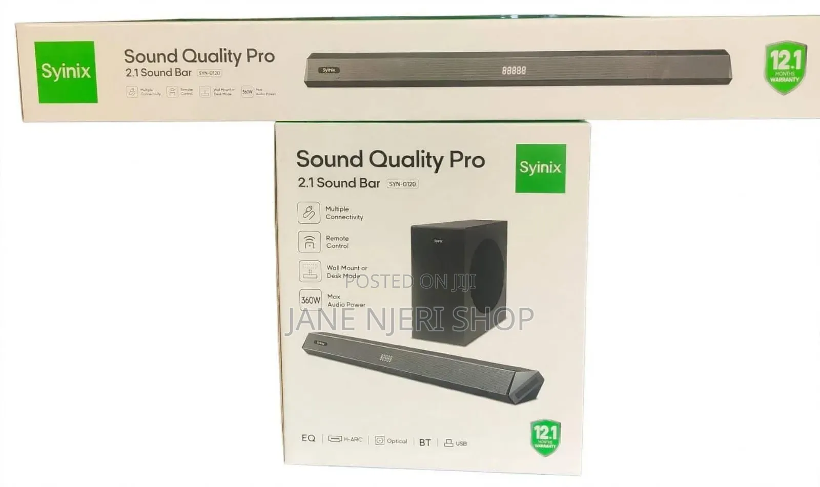 Syinix Sound Bar Syn Q120 New