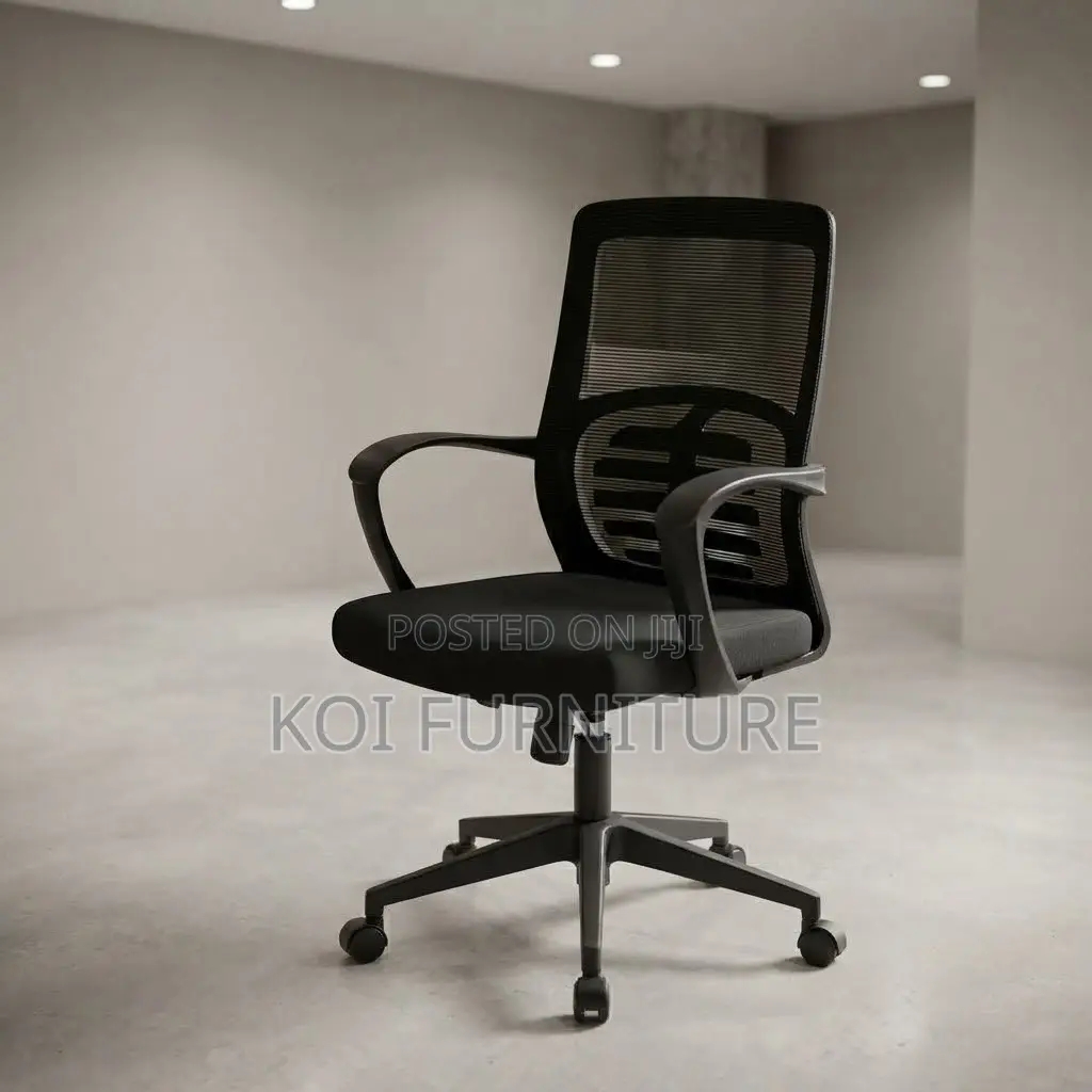 Office Chairs; Mid Bcakrest Black Clerical Home Office Desk Chairs
