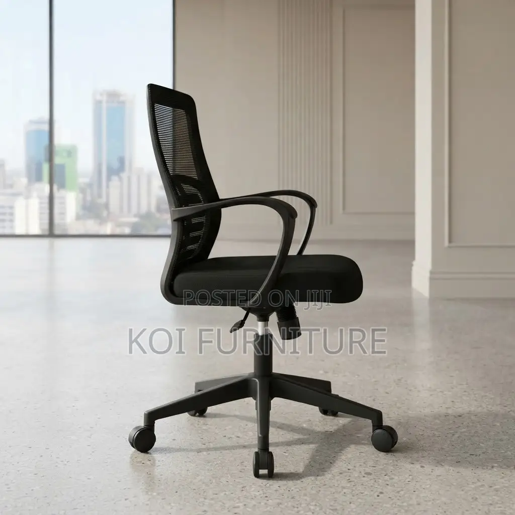 Office Chairs; Mid Bcakrest Black Clerical Home Office Desk Chairs
