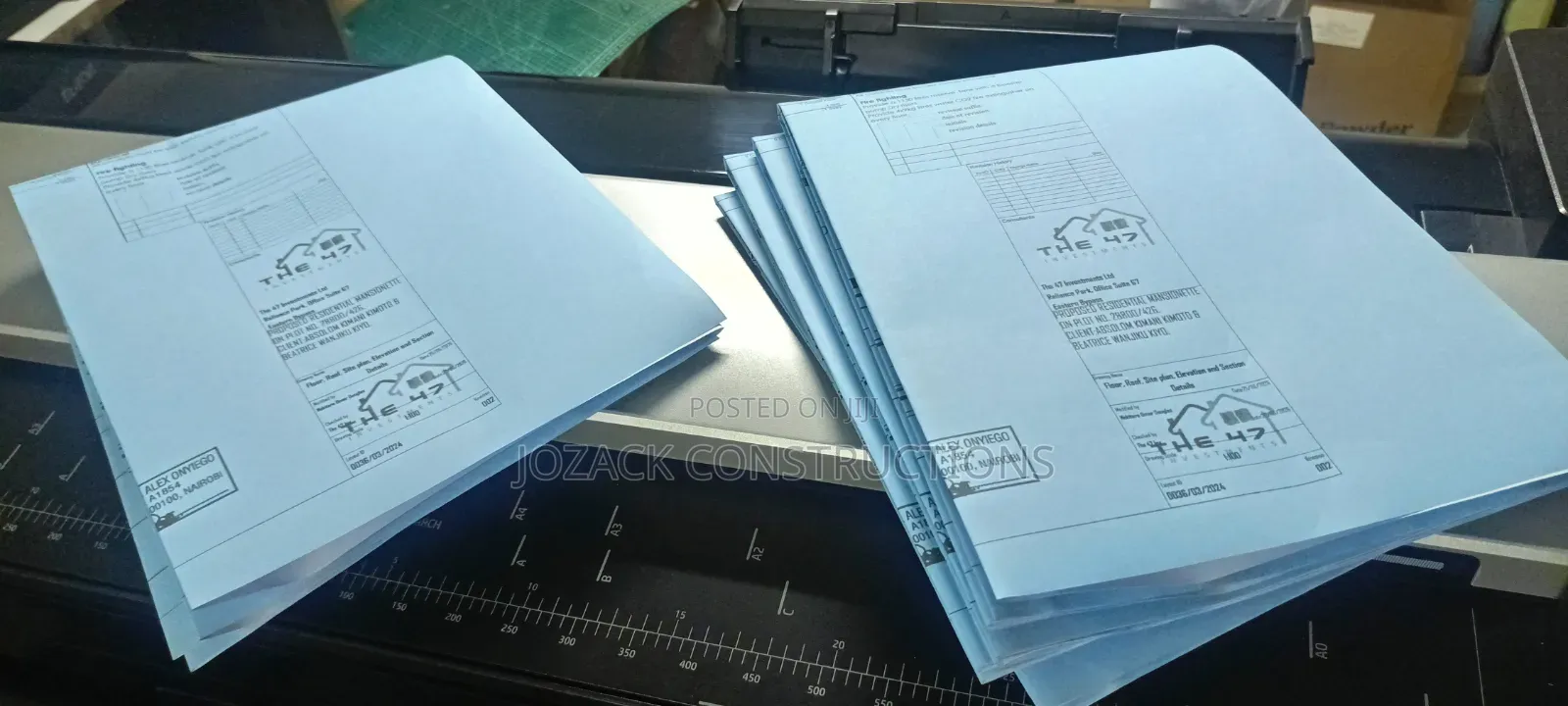 Blue Print and Other Building Plans Printing Services