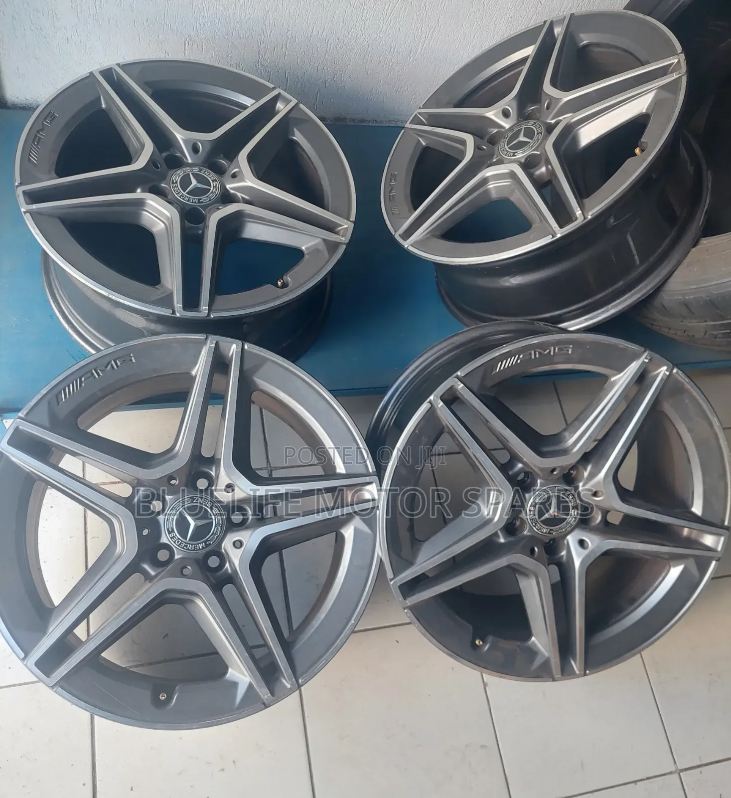 (4pcs) Original AMG Rims Size 18 for Mercedes Benz. Made in Germany.