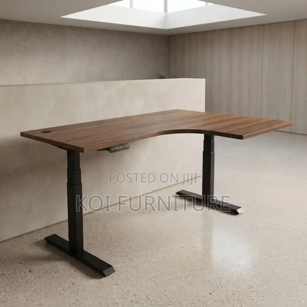 Office Desk; 1.4 Meters Electric Adjustable Sit Stand Flexy Desk