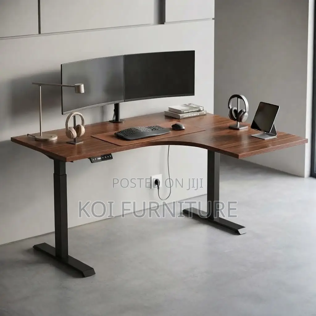 Office Desk; 1.4 Meters Electric Adjustable Sit Stand Flexy Desk