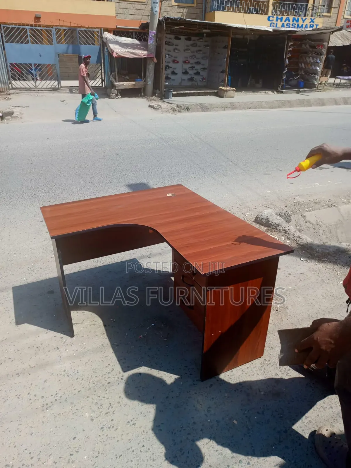 Big Curved L Shaped Desk