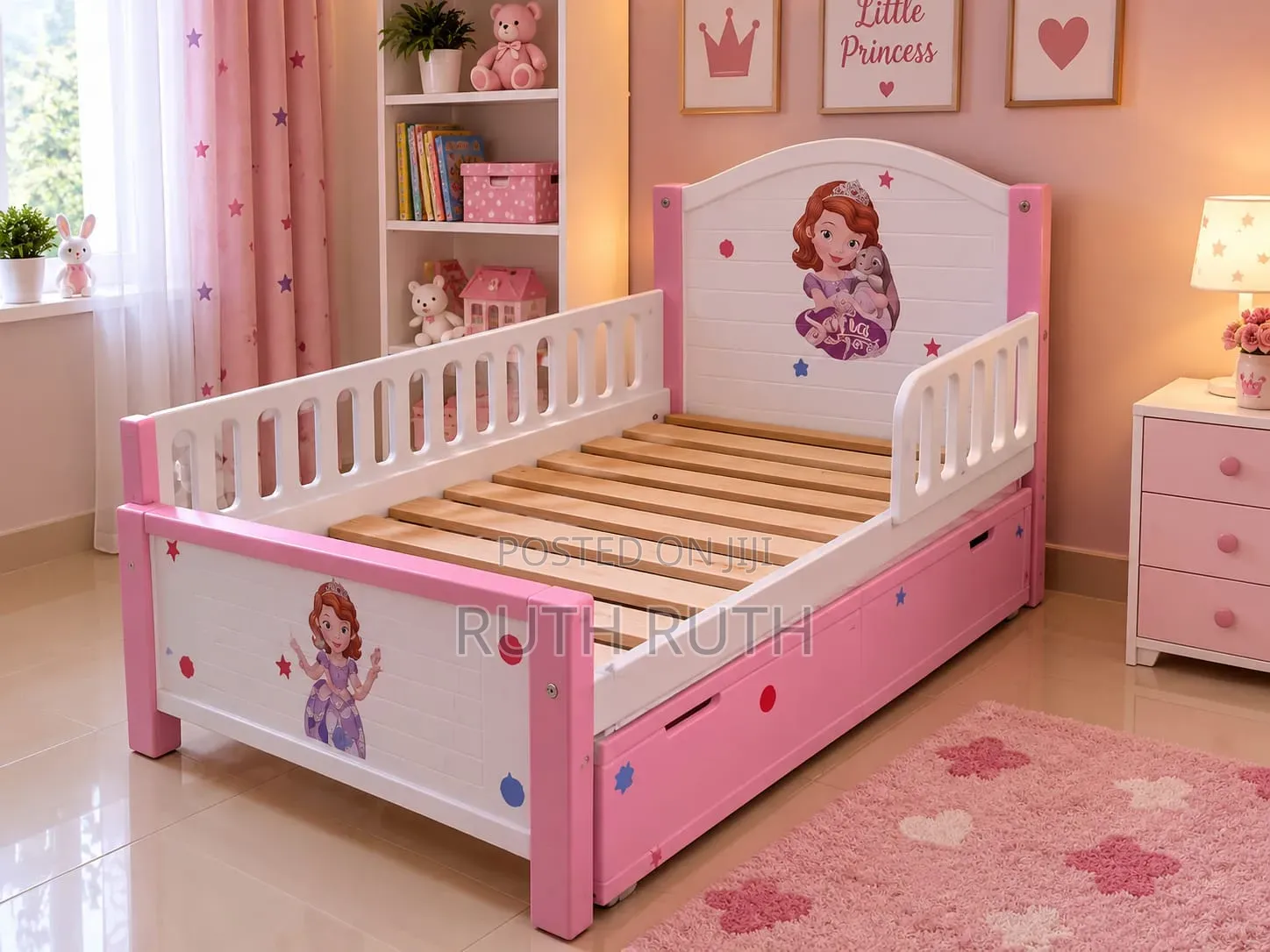 3*6 Kids Baby Coat Bed WITHOUT Underbed Cabinet and Side Rail