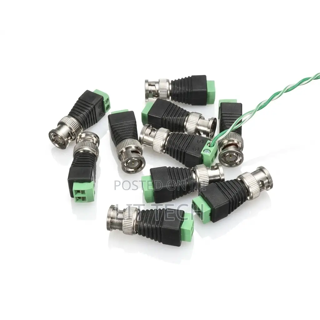 10-Piece BNC Male to Screw Terminal Connector Set