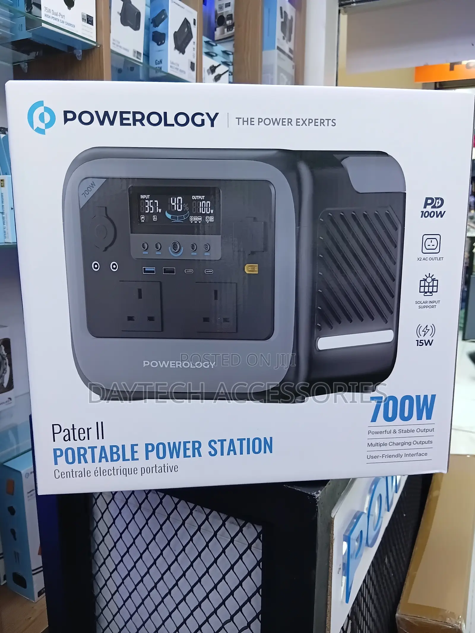 The Powerology Pater II 700W Portable Power Station.