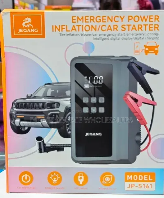 Portable Vehicle Jump Start Power Bank & Air Inflator